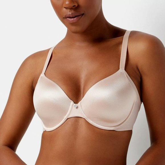 NWT BREEZIES SMOOTH RADIANCE UNDERWIRE T-SHIRT BRA SUNBEIGE 46DDD - Picture 1 of 8